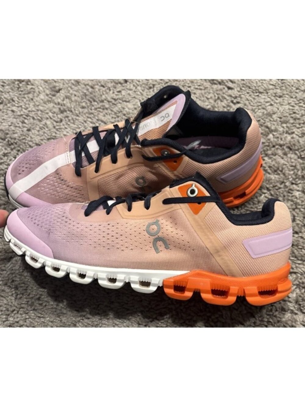 On Cloud Women Cloudflow Rose Pink Purple Fiji Shoes 35.98686 Run Cloud Sz W8